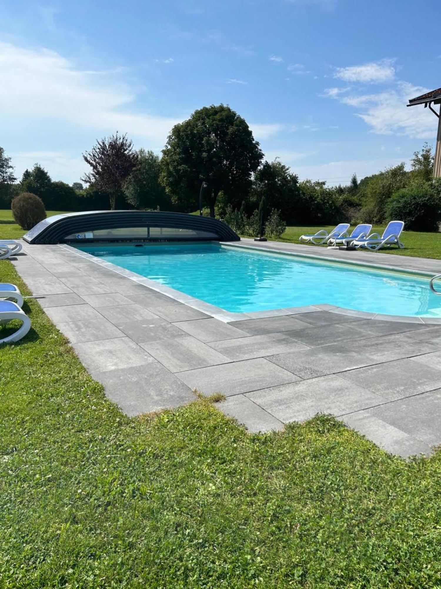 Gabi Mit Pool Und Sauna Übersee Buitenkant foto